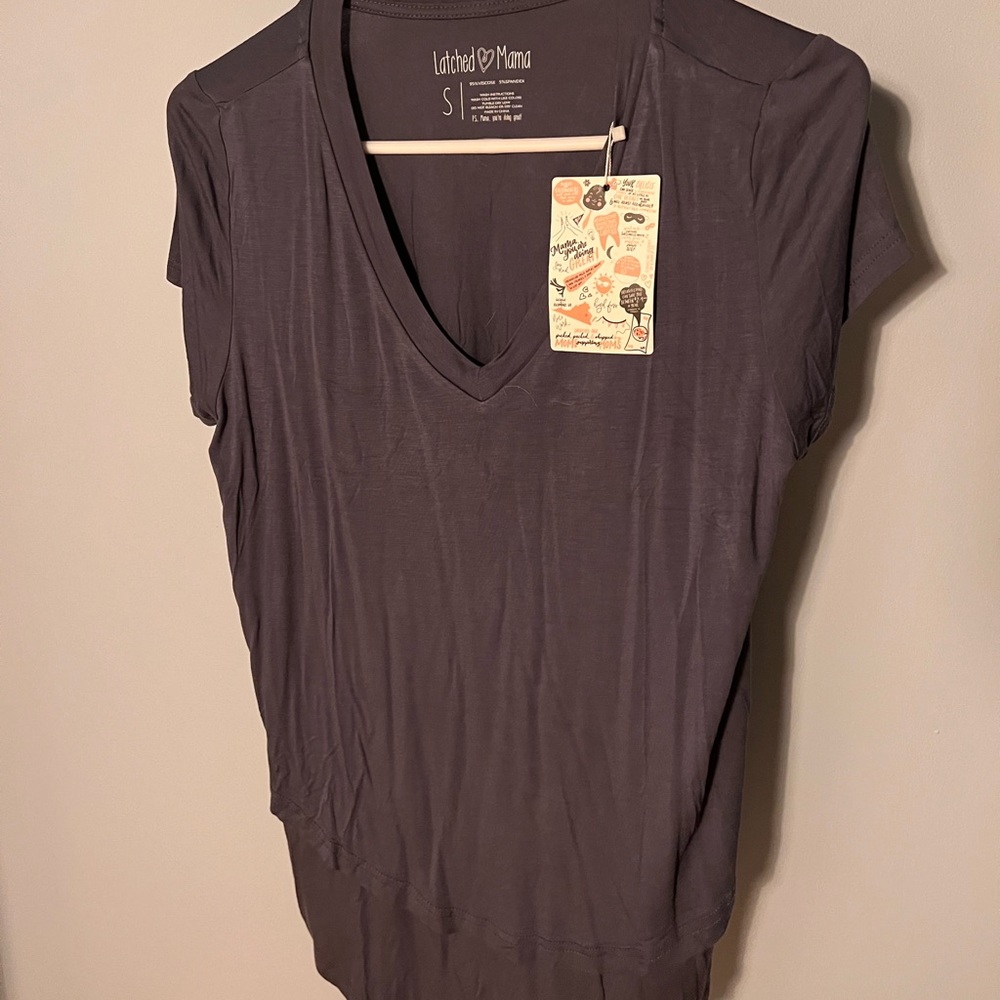 3 Brand New Latched Mama Tees Small